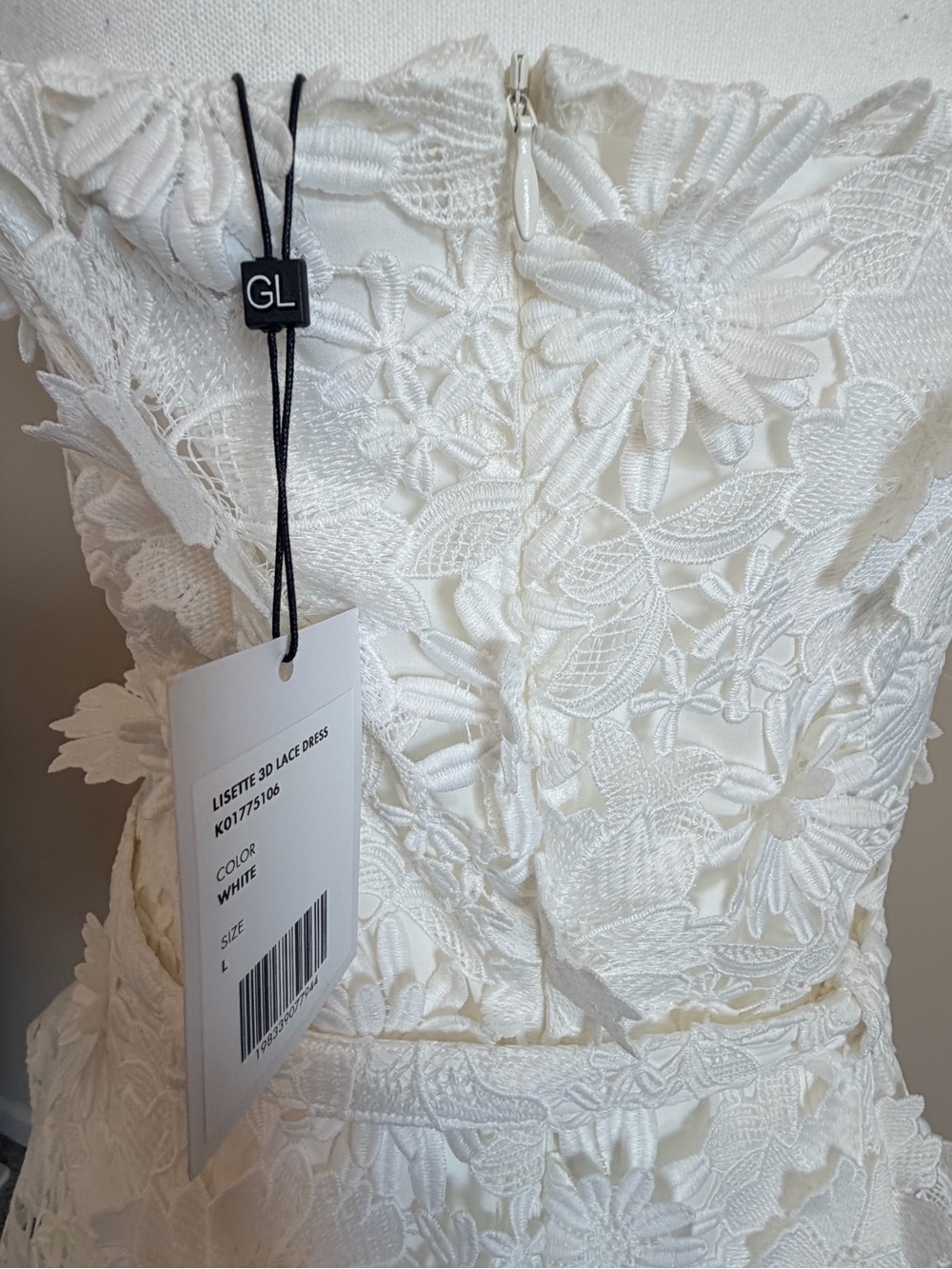 Generation love Lisette 3D Guipure Lace Mini dress womens size large NWT - Picture 12 of 16